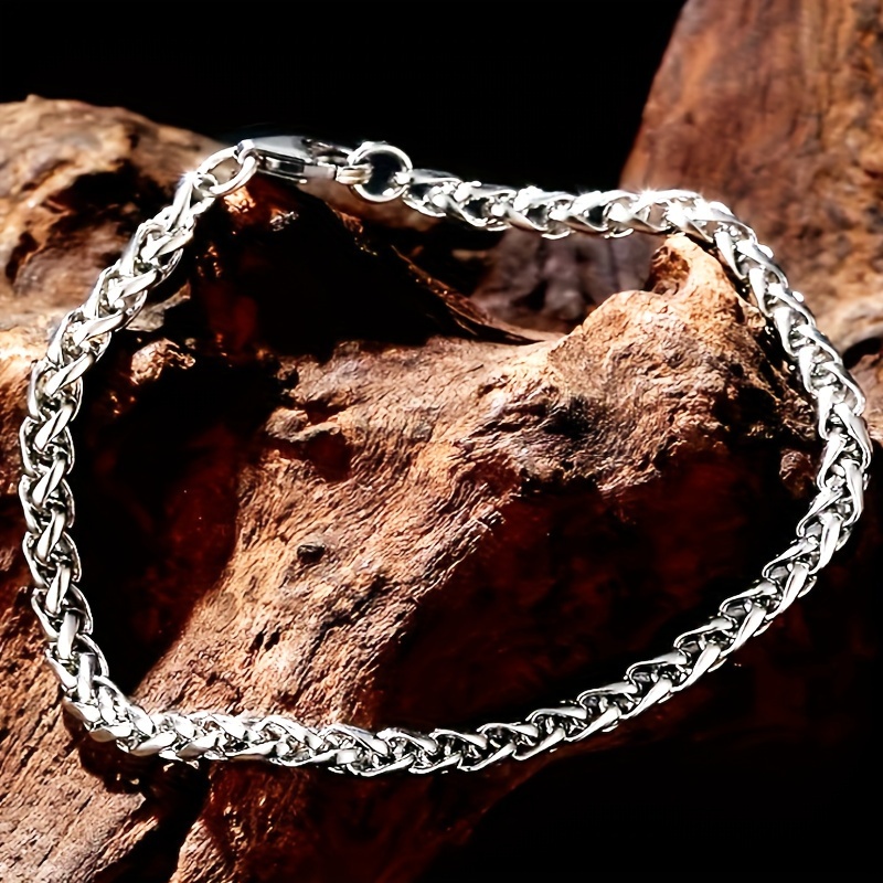 LMNZB Stainless Steel Interwoven Bracelet 4mm